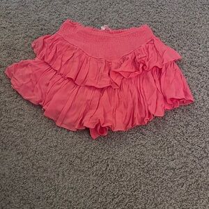 Pink Ruffled Women's Skirt